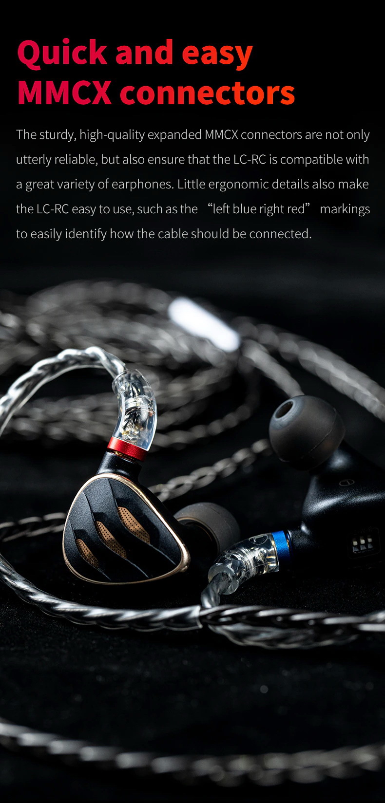 ขาย FiiO LC-RC สายอัพเกรดหูฟัง ทองแดงชุบเงิน monocrystalline แบบ Litz Type2