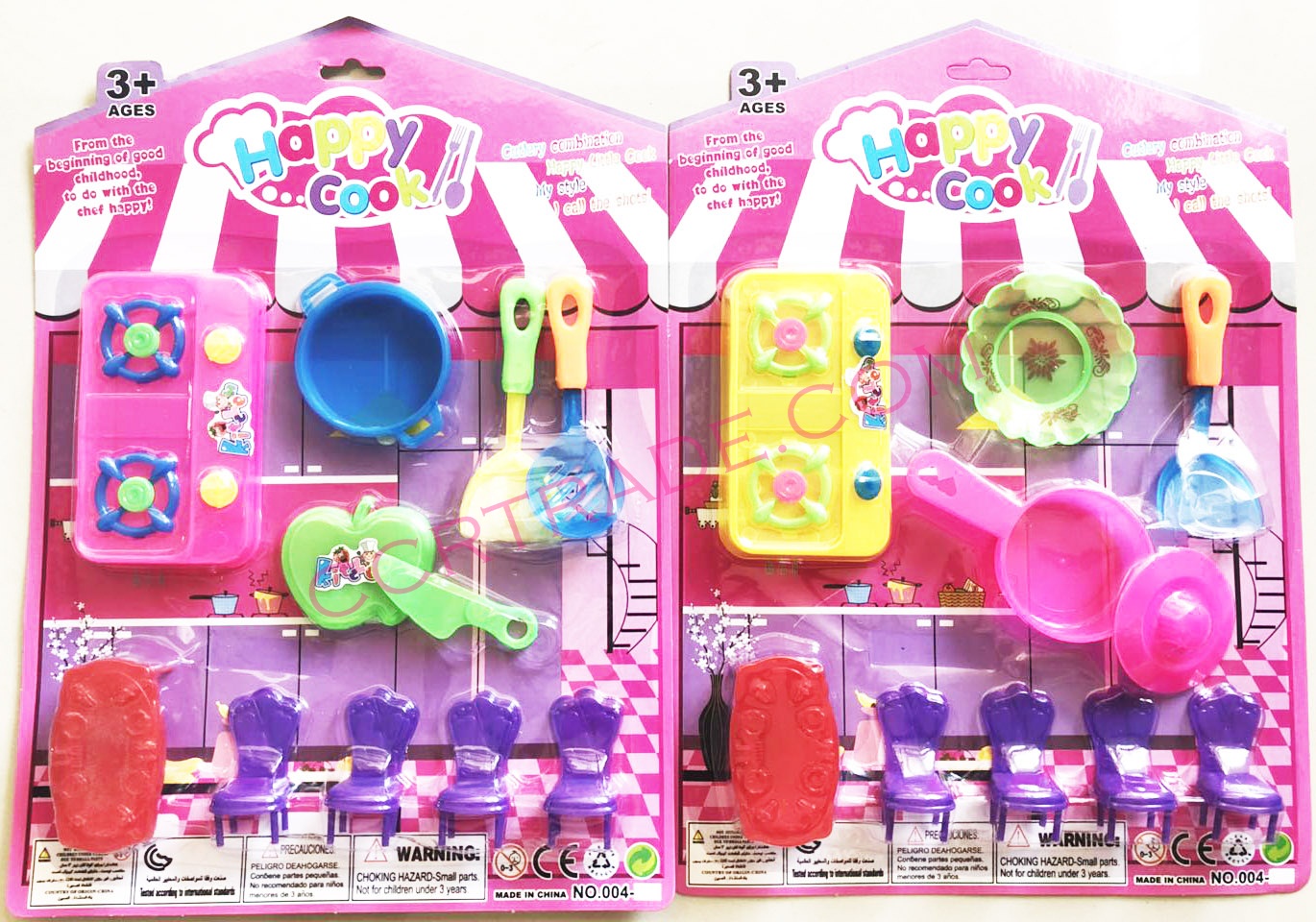 ชุดครัว+เก้าอี้แผงบ้านจัมโบ้ 34 ซม.