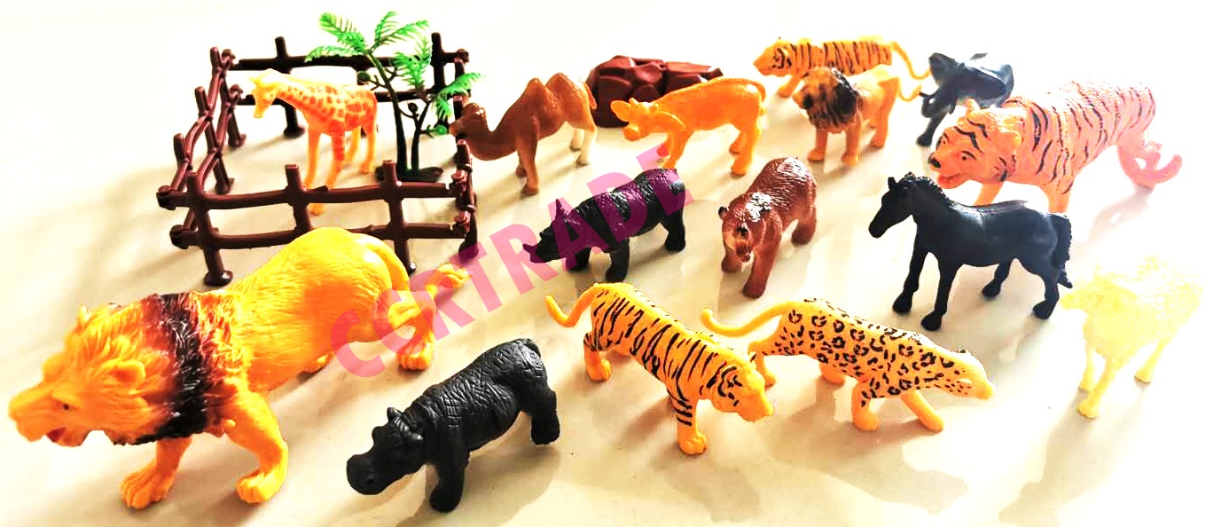 ชุดเรียนรู้โลกสัตว์ป่า 21 ชิ้นถุง PVC 25 ซม.(1x3)