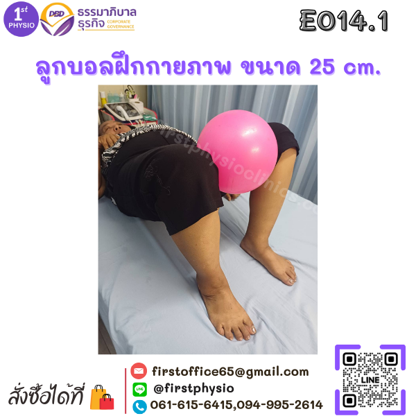 ลูกบอลกายภาพ ขนาด 25 cm. /ลูกบอลออกกำลัง /บอลกายภาพบำบัด (Fitball Mini)