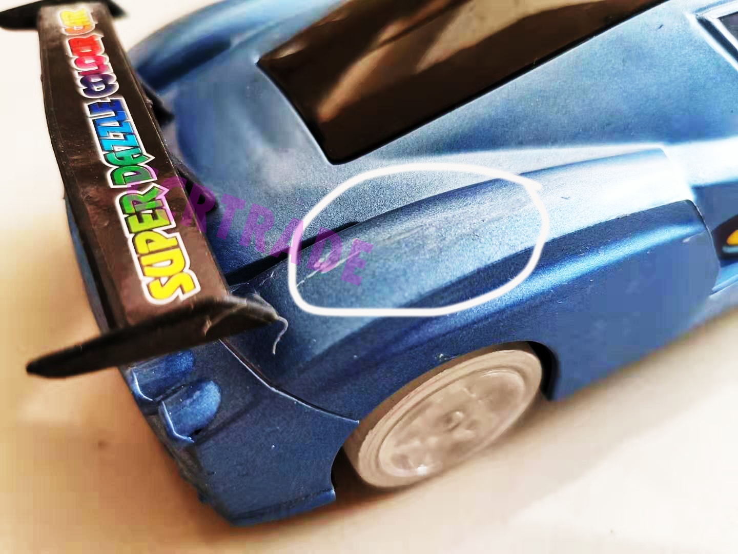 รถสปอร์ตแดนซ์ซิ่ง ล้อไฟกล่อง มีเพลง มีไฟ 10x25 ซม.(1x3)