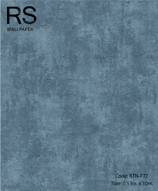วอลเปเปอร์ลายสนิมเหล็กสีน้ำเงินเข้มแกมเงิน RTN-F72