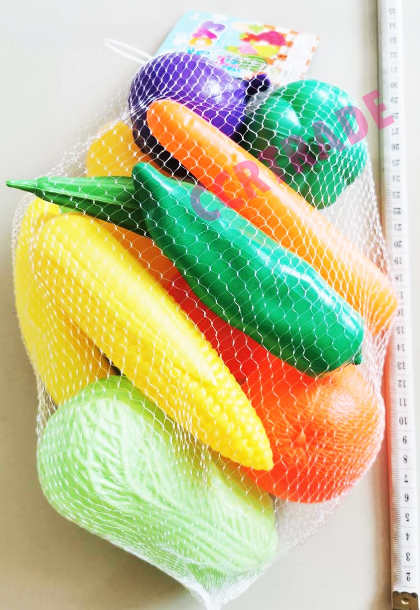 ชุดผักผลไม้โมเดลเสริมทักษะถุงตาข่ายใหญ่ 31 ซม.(1x3)