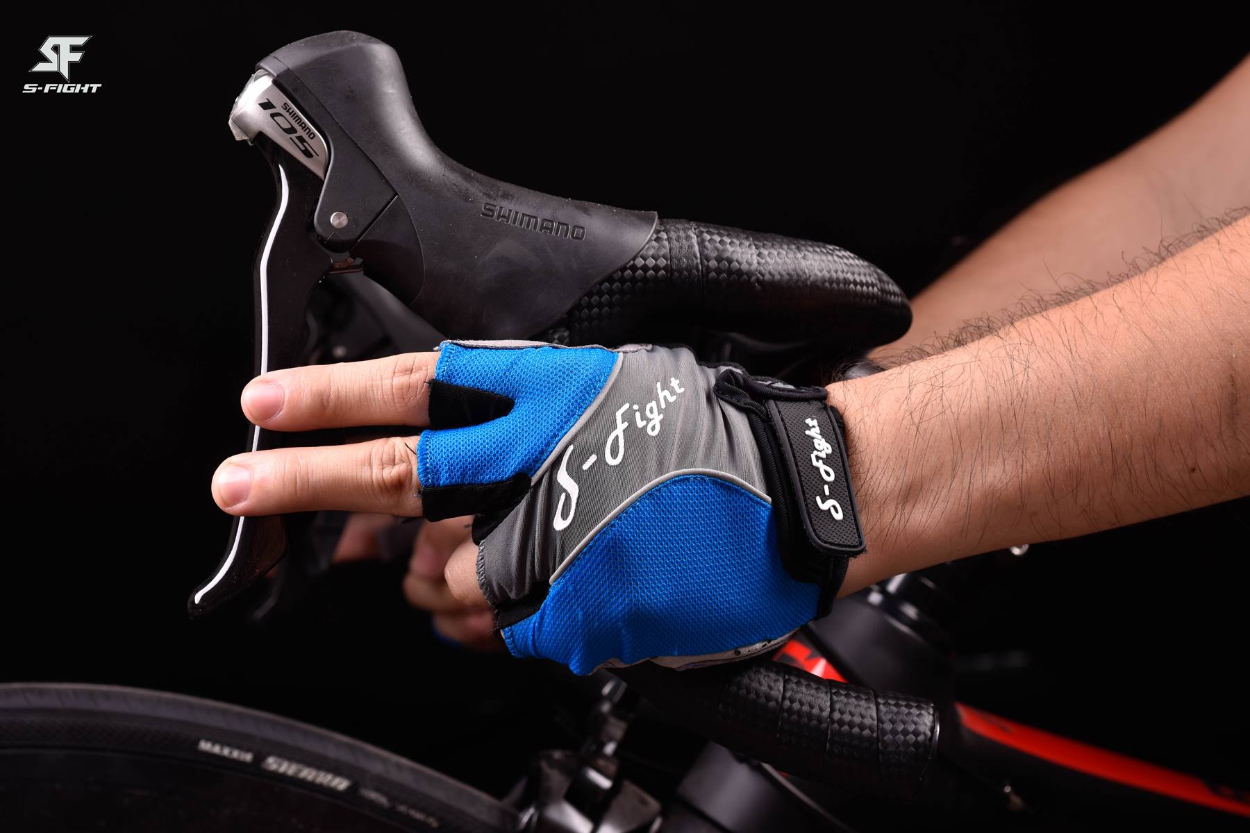 ถุงมือปั่นจักรยานเสือหมอบ เสือภูเขา S-FIGHT รุ่น SGR-02