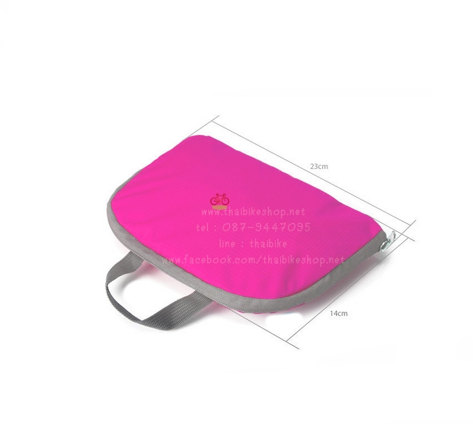 เป้พับ จักรยาน ใส่หมวก