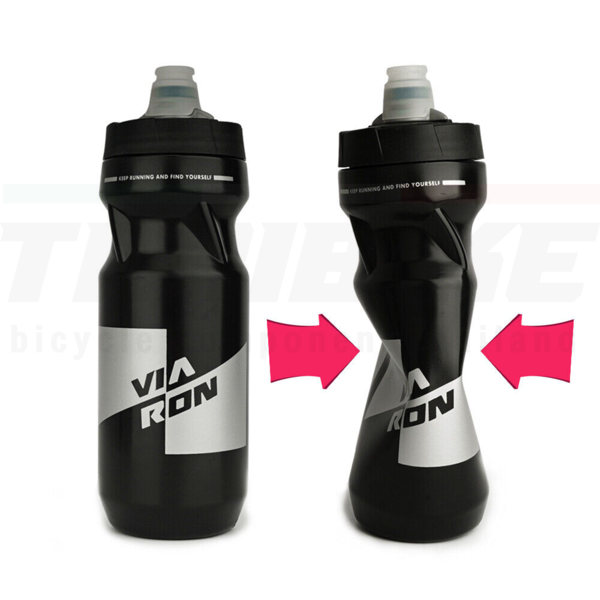 ขวดน้ำปั่นจักรยานเสือหมอบ เสือภูเขา VIARON 550/610ML KL02/KL04