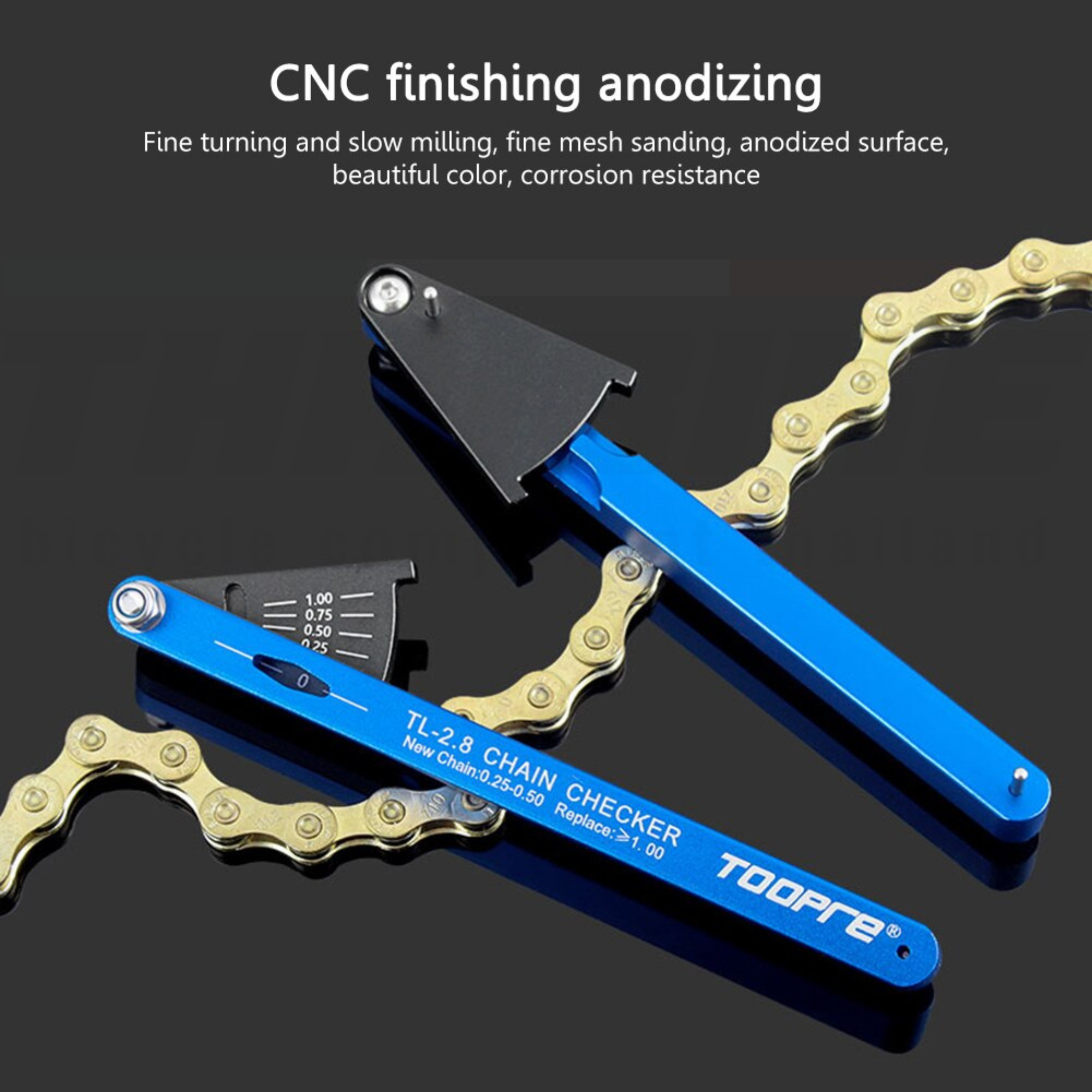 เครื่องมือวัดโซ่จักรยาน TOOPRE TL2.8 เครื่องวัดการสึกหรอของโซ่