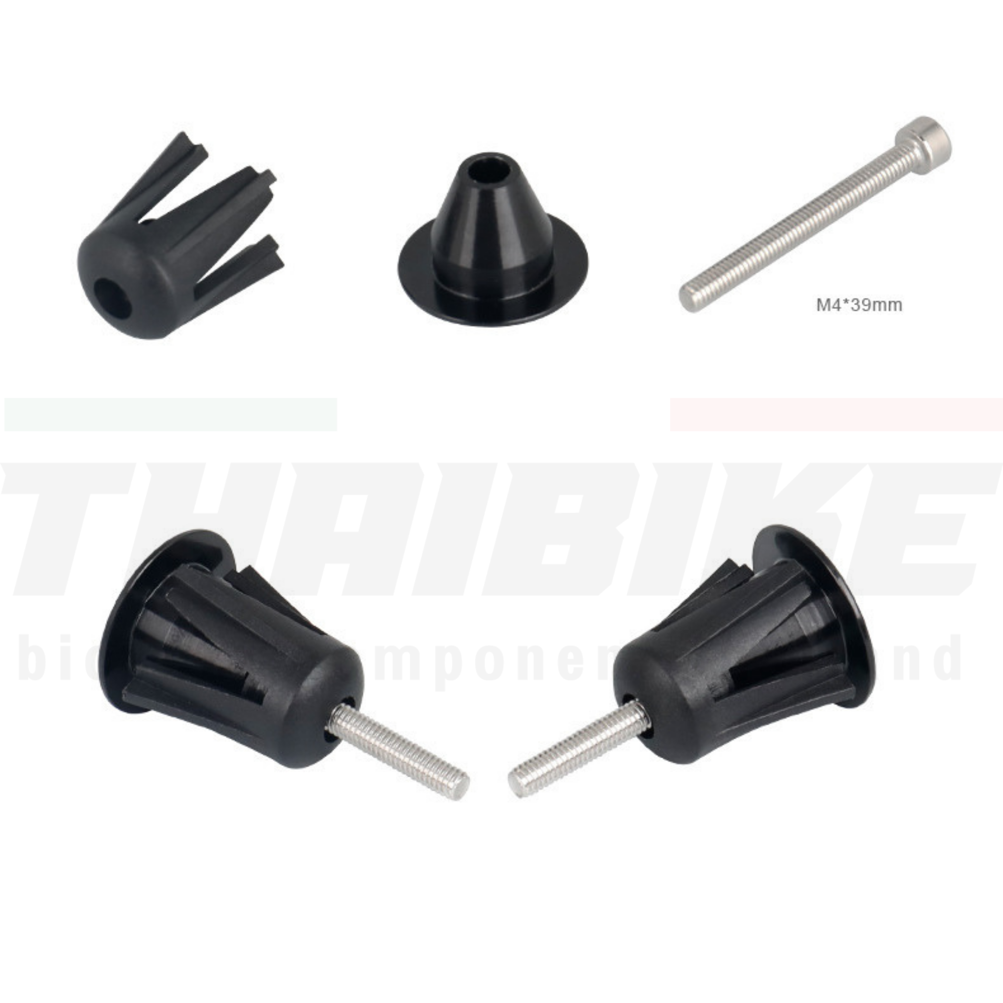 จุกปิดปลายแฮนด์จักรยานเสือหมอบ เสือภูเขา ฝาปิดปลายแฮนด์อลูมิเนียม