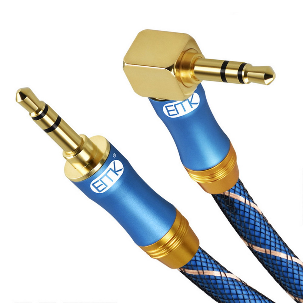ขาย ERTK AUX L Plug 3.5mm to 3.5 mm สาย AUX เกรดพรีเมี่ยมหัวงอตั้งฉาก 1 ข้าง