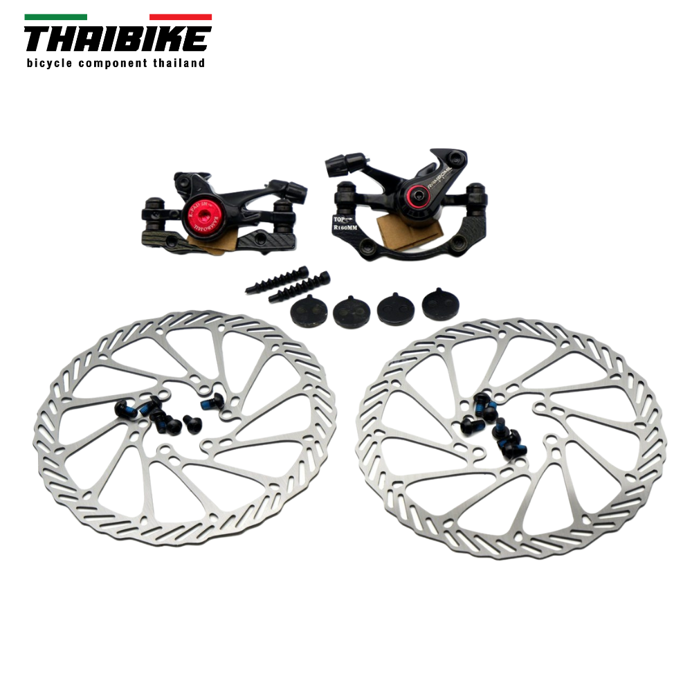 ชุดดิสเบรคจักรยานเสือภูเขาแบบใช้สาย RAMBOMIL F1 แถมฟรีใบดิส 2ใบ