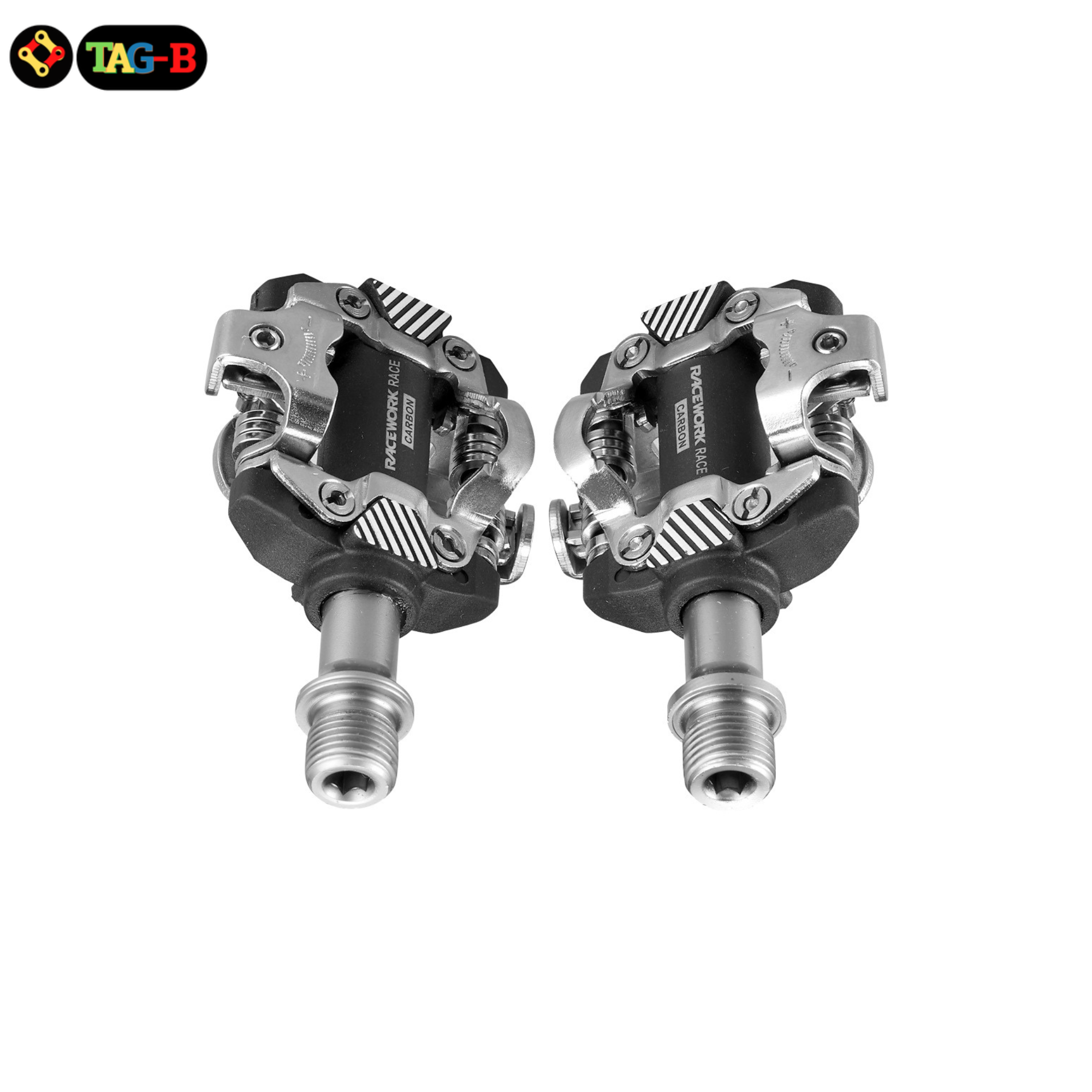 บันไดคลีตจักรยานเสือภูเขาคาร์บอน RACEWORK Pedals X-M8100