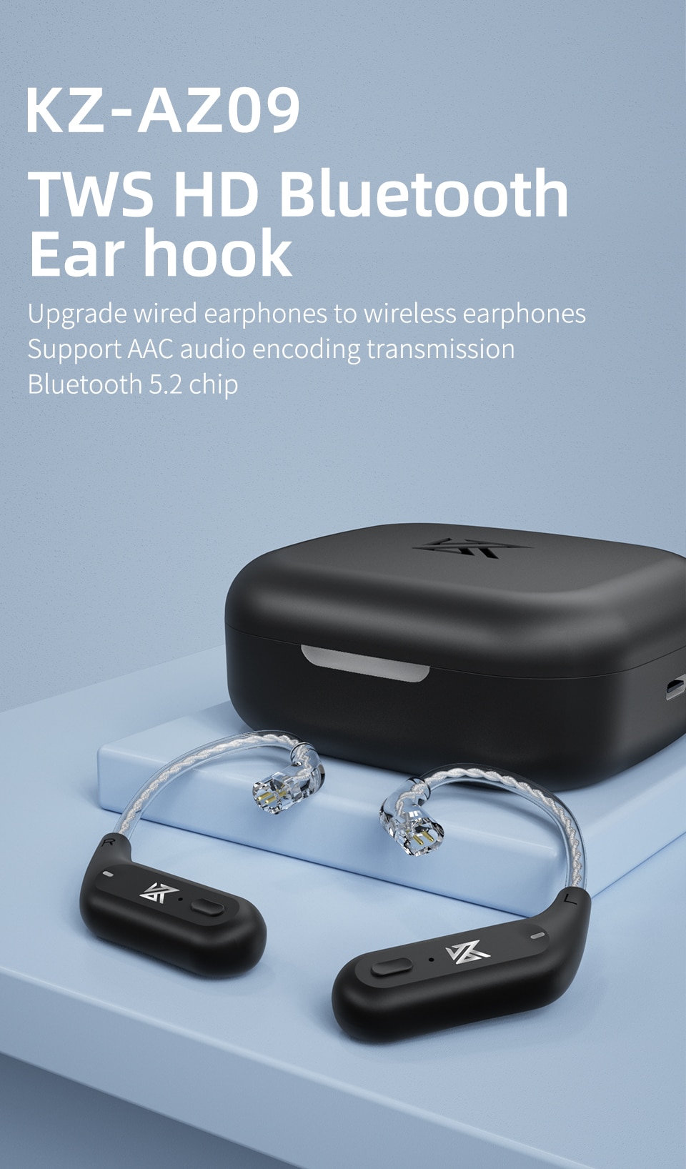 ฃาย KZ AZ09 Module Bluetooth 5.2 อัพเกรดหูฟังให้ไร้สาย