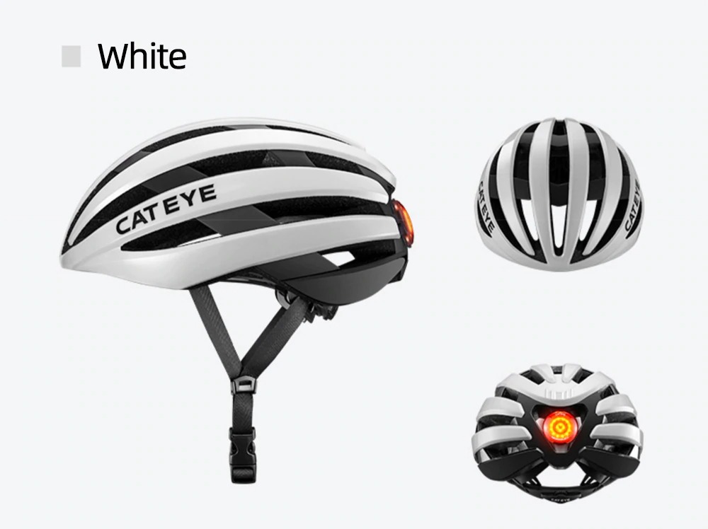 แท้ หมวกกันน็อคจักรยาน เสือหมอบ เสือภูเขา CATEYE Cycling Helmet Detachable Taillight Ultralight