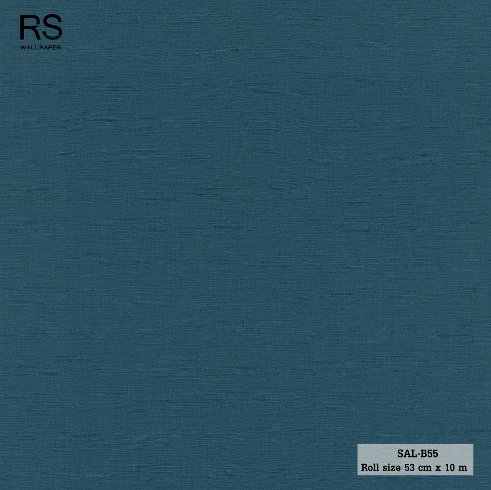 วอลเปเปอร์ลายผ้า สีน้ำเงินอมเขียว SAL-B55