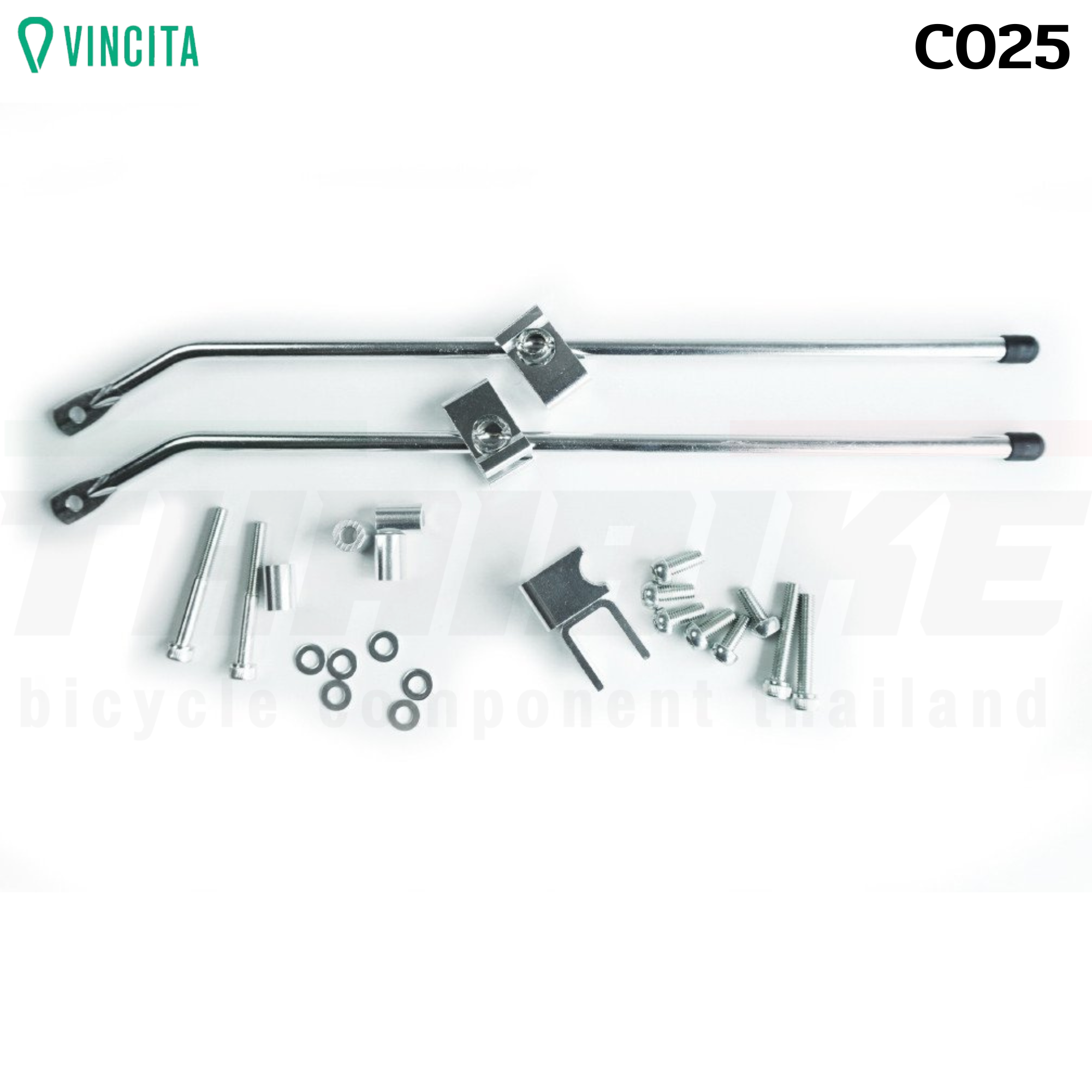 ตะแกรงหลังจักรยานสำหรับรถดิสก์เบรค VINCITA C025 ไม่มีแกนปลด