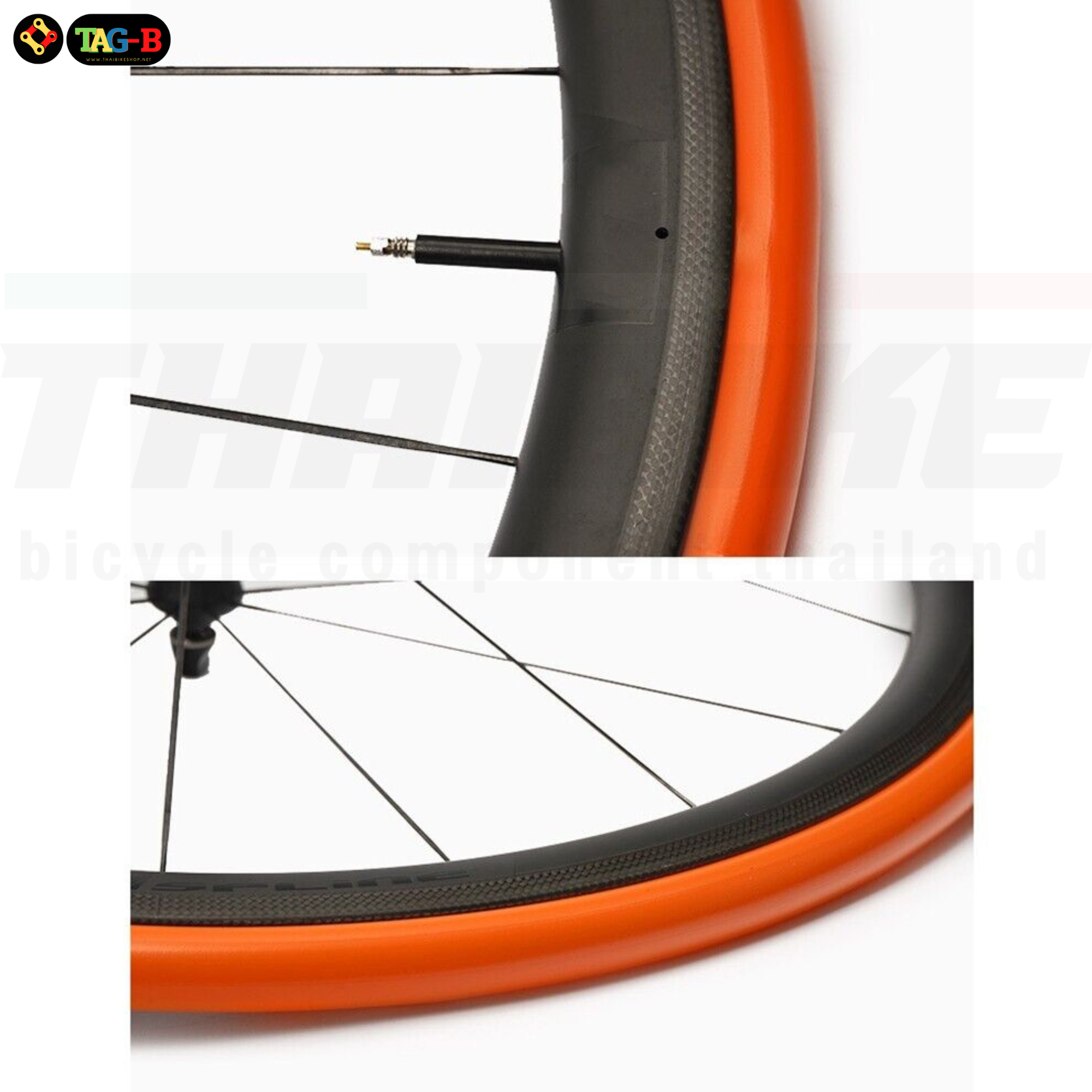 ยางในจักรยานเสือหมอบตัวเบา Ultralight TPU 700x18-32C Road Bike 45/65/85mm แถมงัดยาง 2 ชิ้น