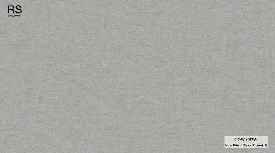 วอลเปเปอร์ลายผ้า สีพื้นเทา COW-C57W
