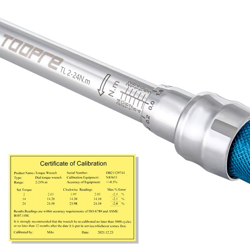 ชุดประแจปอนด์พร้อมหัว TOOPRE ประแจทอร์ค TOOPRE Bicycle Torque Wrench 2-24N.m