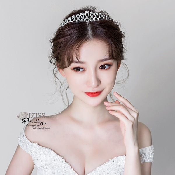 AC010 **พรีออเดอร์**ชุดเทียร่า มงกุฎเพชร ชุดเครื่องประดับเจ้าสาวสวยหรูดุจเจ้าหญิง