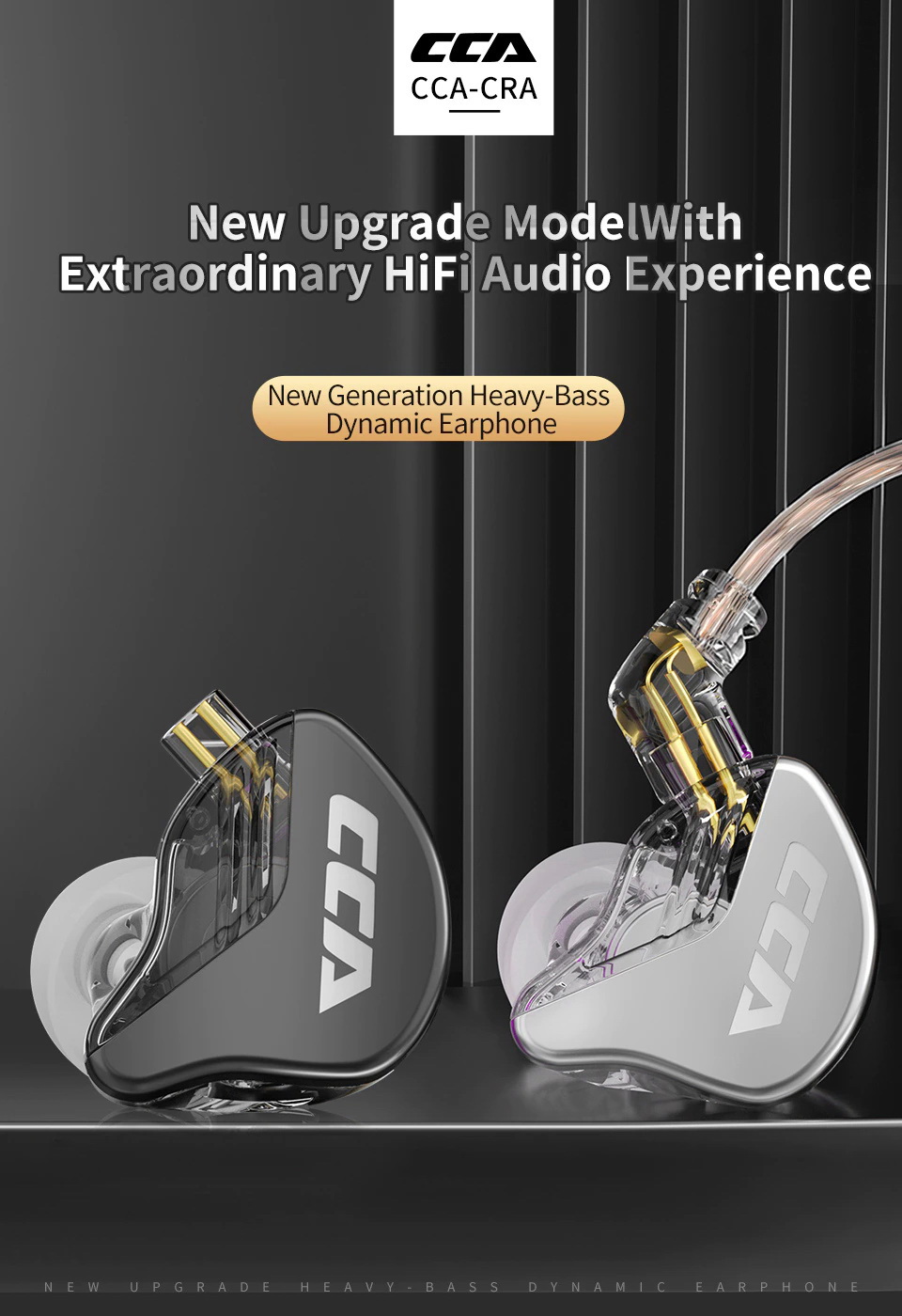 ขาย CCA CRA หูฟัง Dynamic ระดับ HiFi ที่ไม่ธรรมดาเบสลึกหนักแน่น