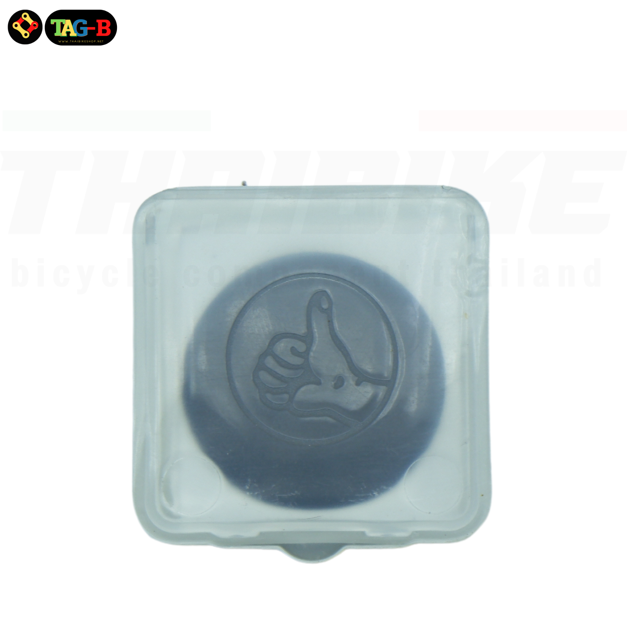 แผ่นปะยางจักรยานตรามือ 6 แผ่น มีกล่อง พร้อมกระดาษทราย