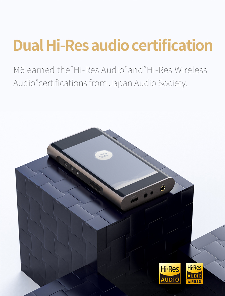 ขาย SHANLING M6 Pro DAP พกพาชิป Dual AK4497EQ รองรับ 32bit/768kHz , Dual Hi-Res