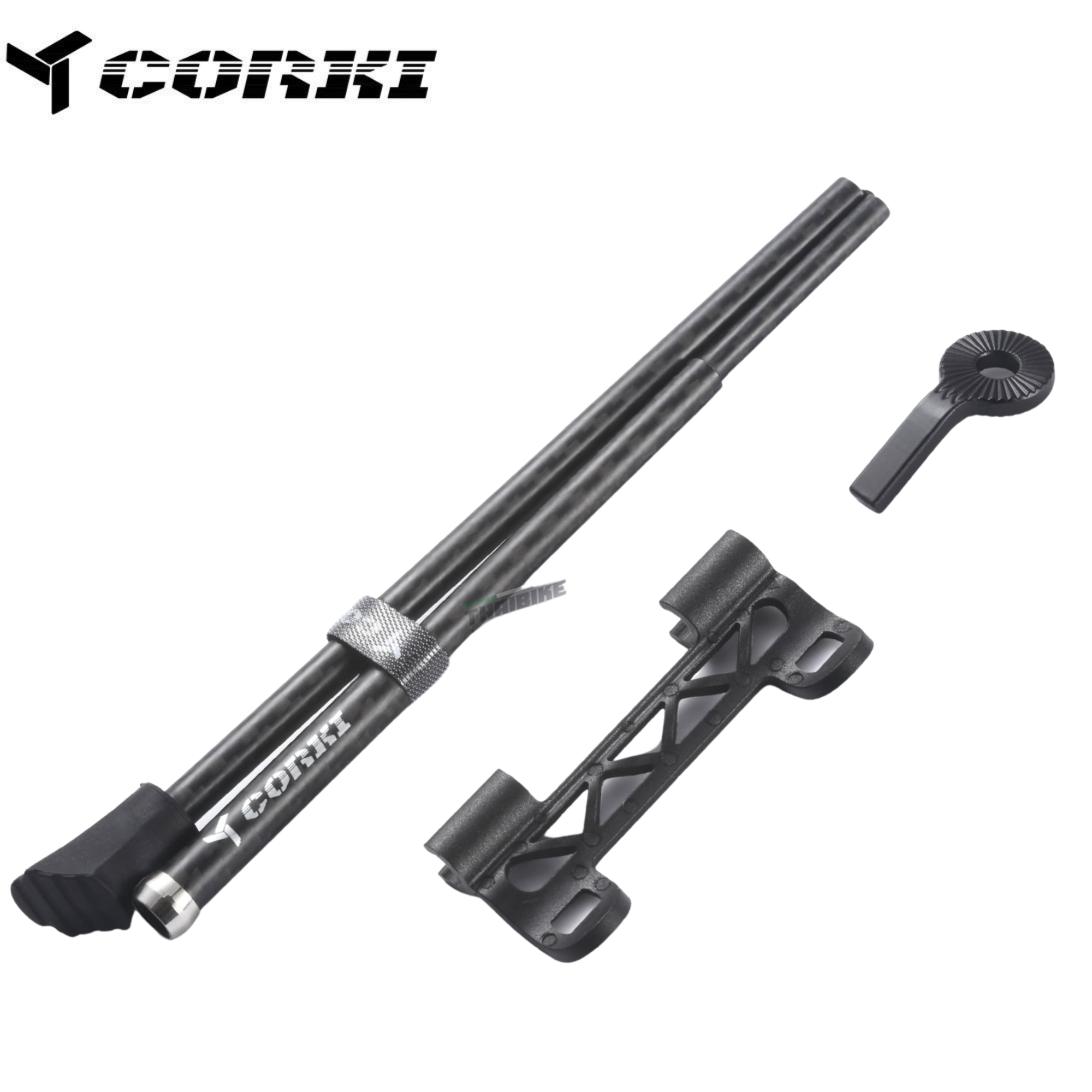 ขาตั้งจักรยานพกพาคาร์บอน CORKI แบบปลดเร็ว สำหรับล้อ 26-27.5-700C