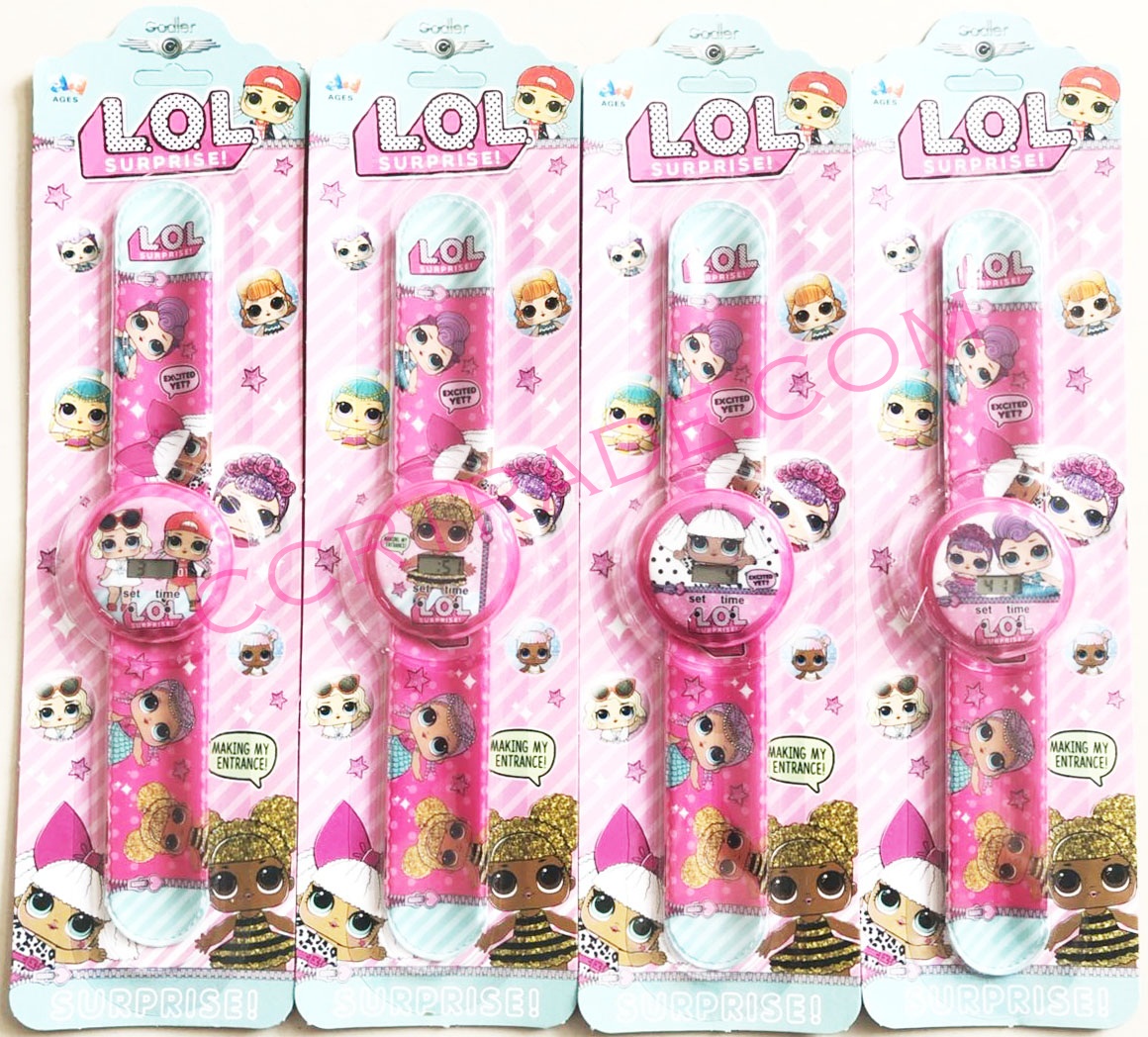นาฬิกาการ์ตูน LOL แผง 30 ซม. มีถ่านในตัว (1x6)