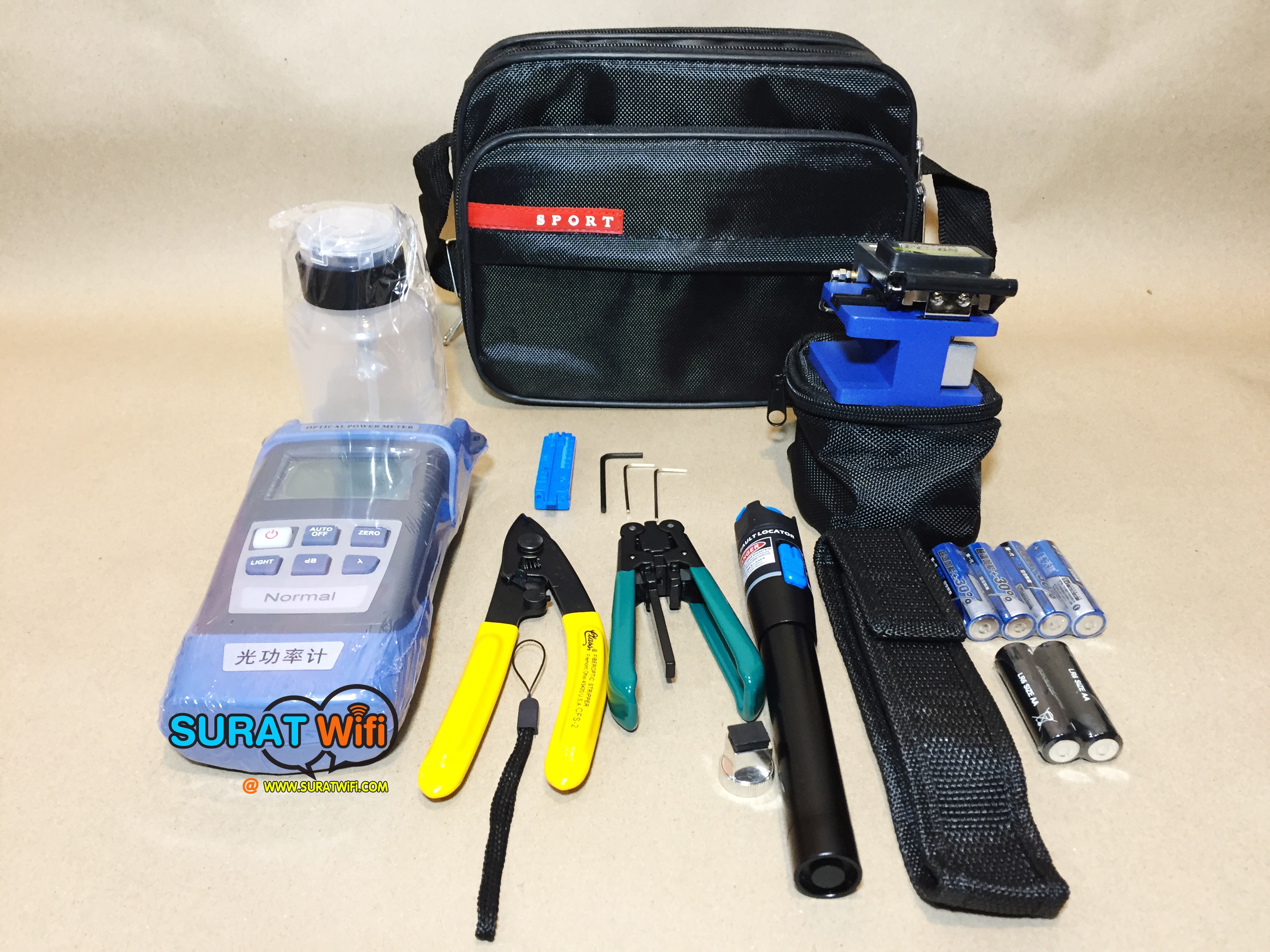 Optic Tool kit เครื่องมือเข้าหัวไฟเบอร์ออฟติก FTTx Fiber