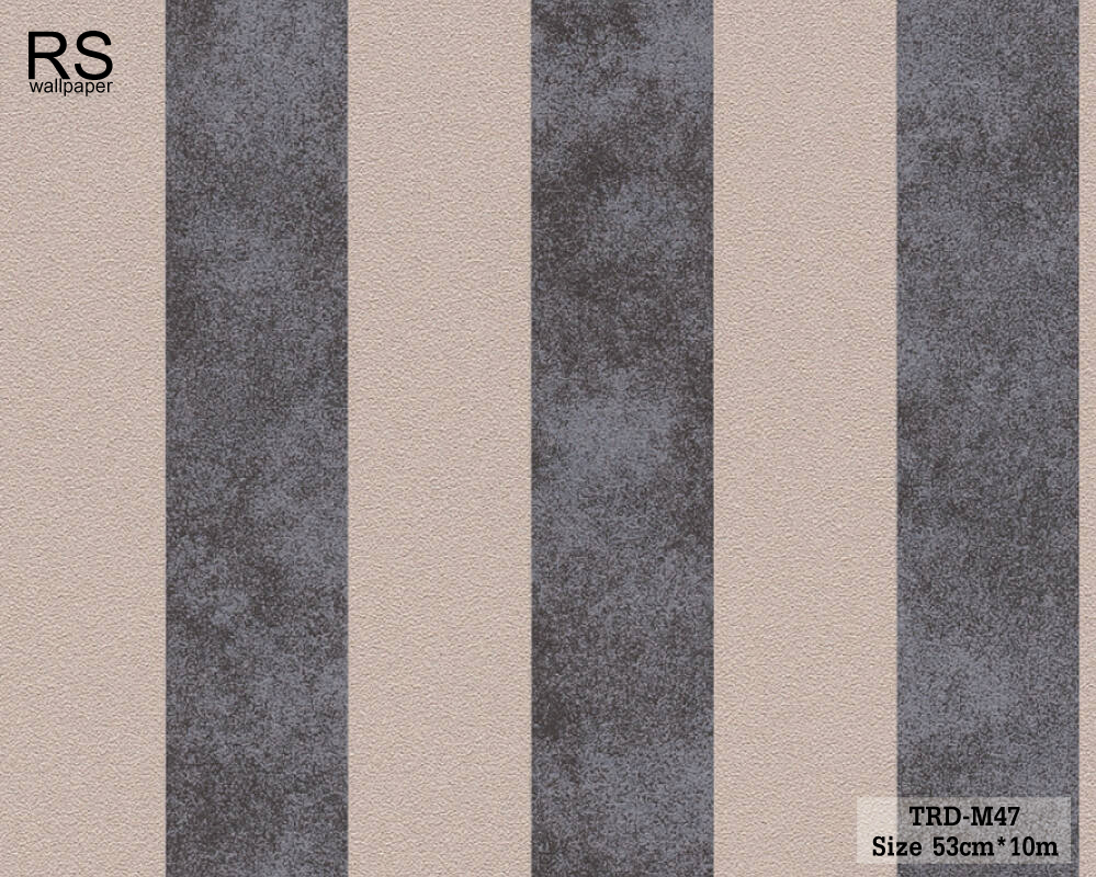 วอลเปเปอร์ ลายทางสีเทาดำสลับสีน้ำตาลผสมกลิตเตอร์สีเงิน TRD-M47