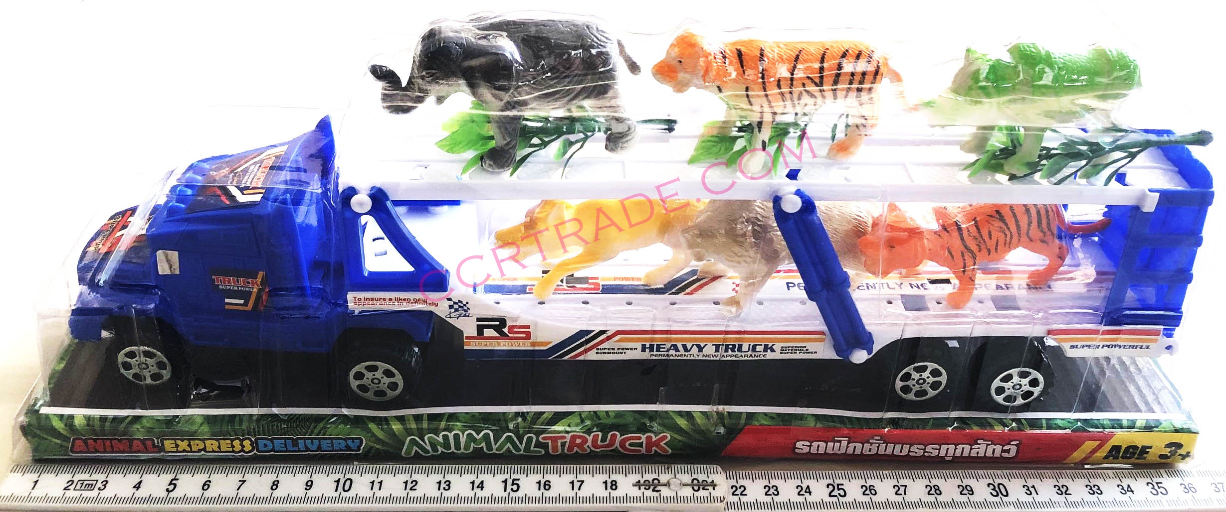 รถบรรทุกสัตว์ป่า 6 ชิ้นฝาครอบ 37 ซม.(1x3)