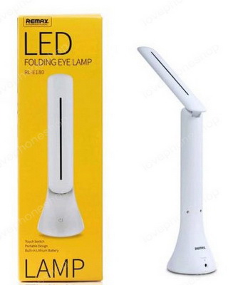 โคมไฟ REMAX LED LAMP รุ่น RL-E180 (White) ปรับงอได้ 180 องศา (ส่งฟรี)
