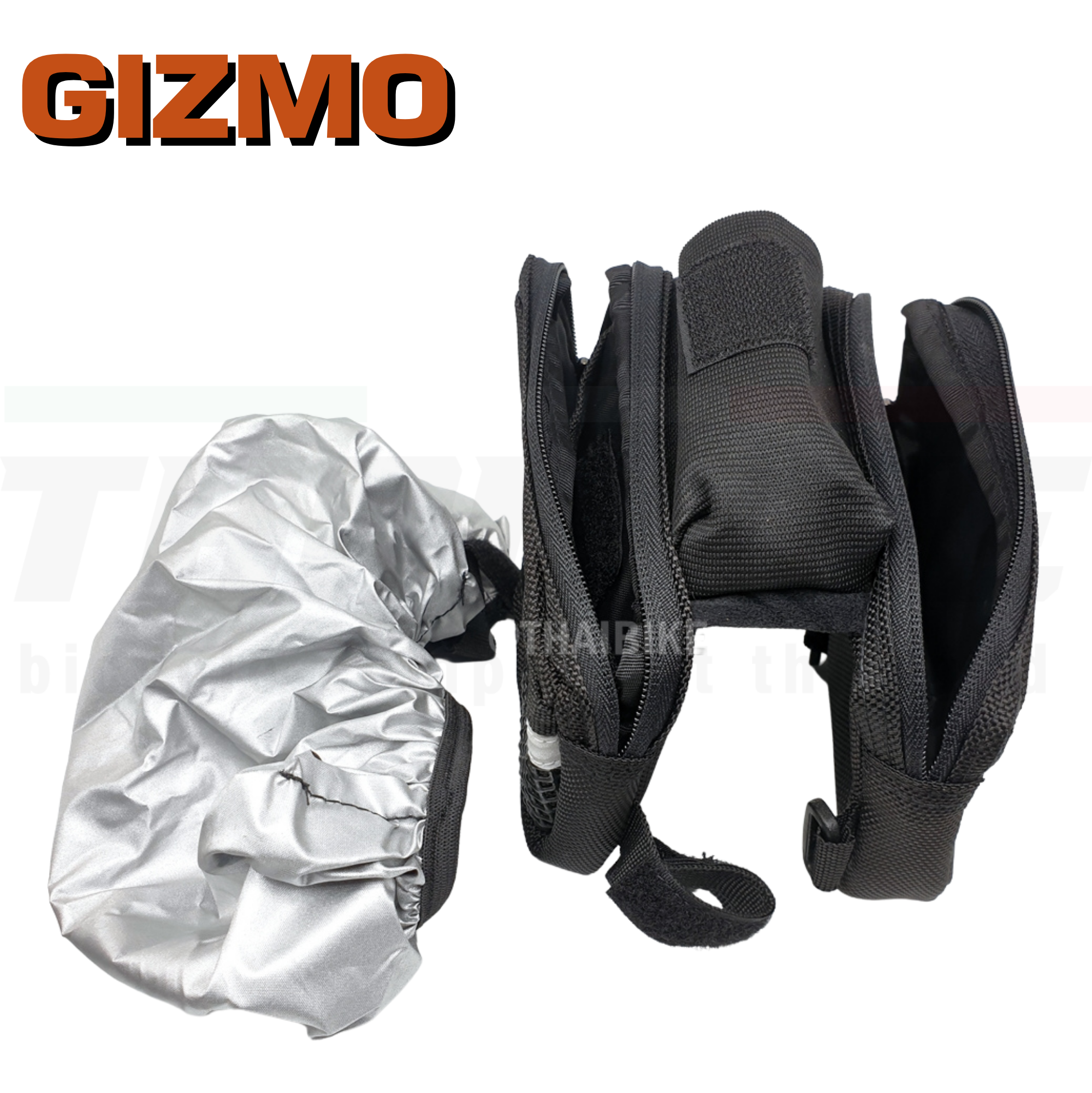 กระเป๋าพาดเฟรมจักรยาน GIZMO แบบมีผ้ากันฝน