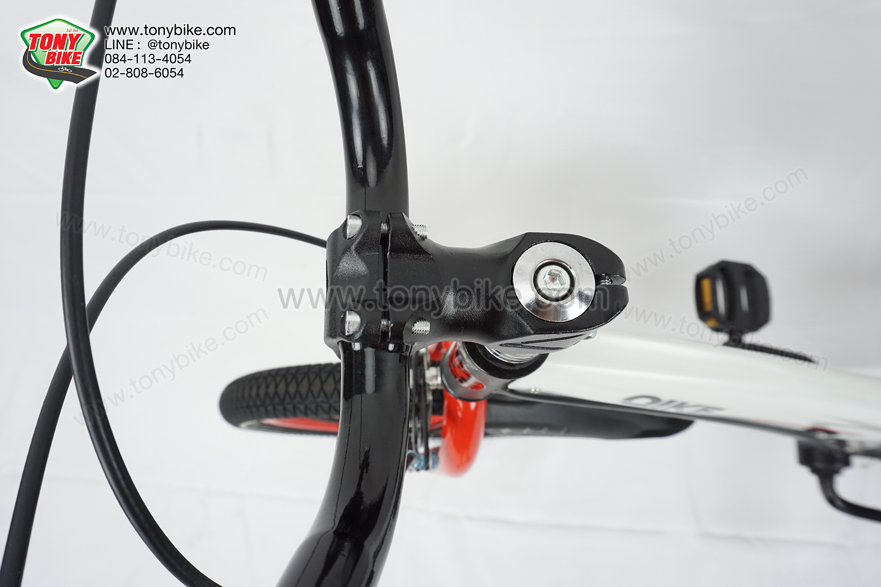 จักรยานเด็กเฟรมโค้ง ดำแดง