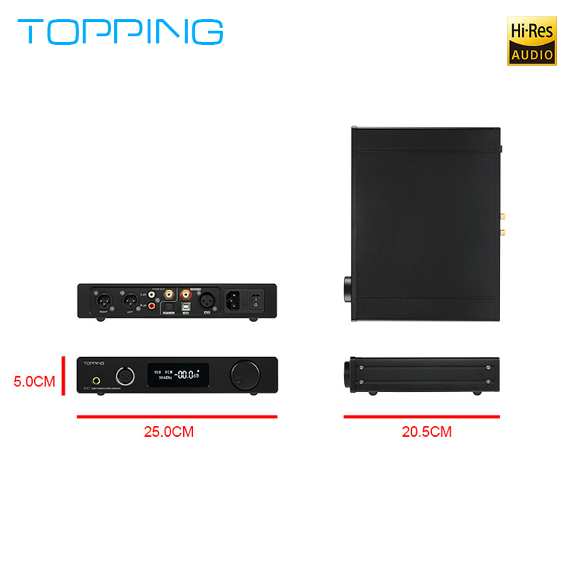 ขาย TOPPING DX7 DAC/AMP ตั้งโต๊ะชุดใหญ่ระดับ Hi-Res รองรับ DSD มาพร้อม Remote control