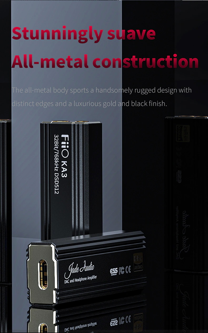 FiiO KA3 DAC/AMP พกพาระดับเรือธง รองรับ 32Bit/768kHz, DSD512