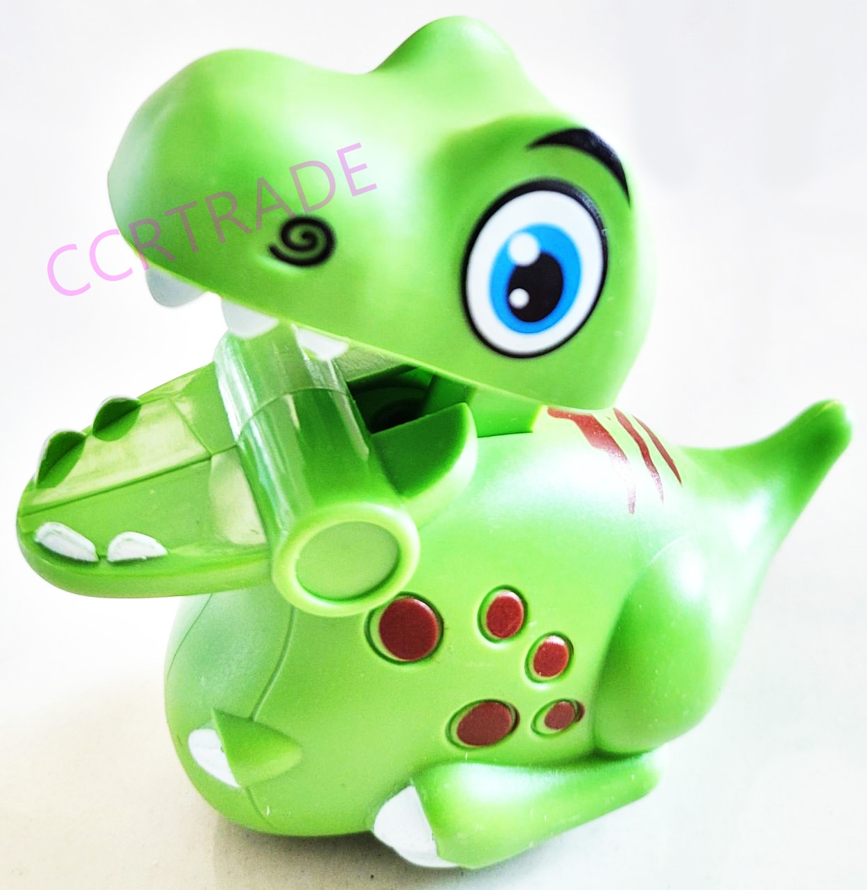 ไดโนเสาร์สีสดกดซิ่งกล่อง 8x8.5 ซม.(งานห้าง)