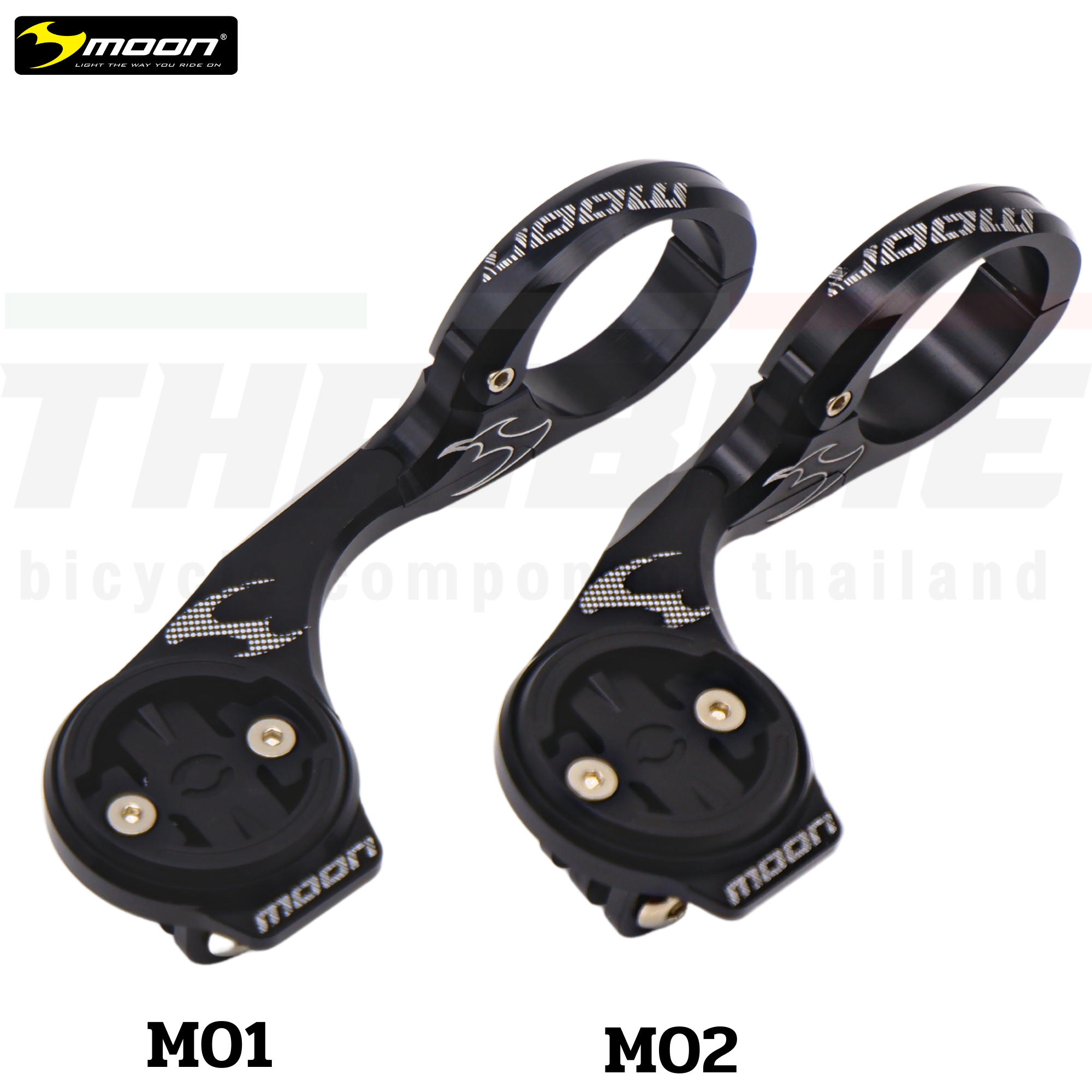 ขายึดไมล์จักรยาน MOON M-01 M-02 M-06 อินทริเกต Garmin WAHOO GARMIN พร้อมยึดไฟ