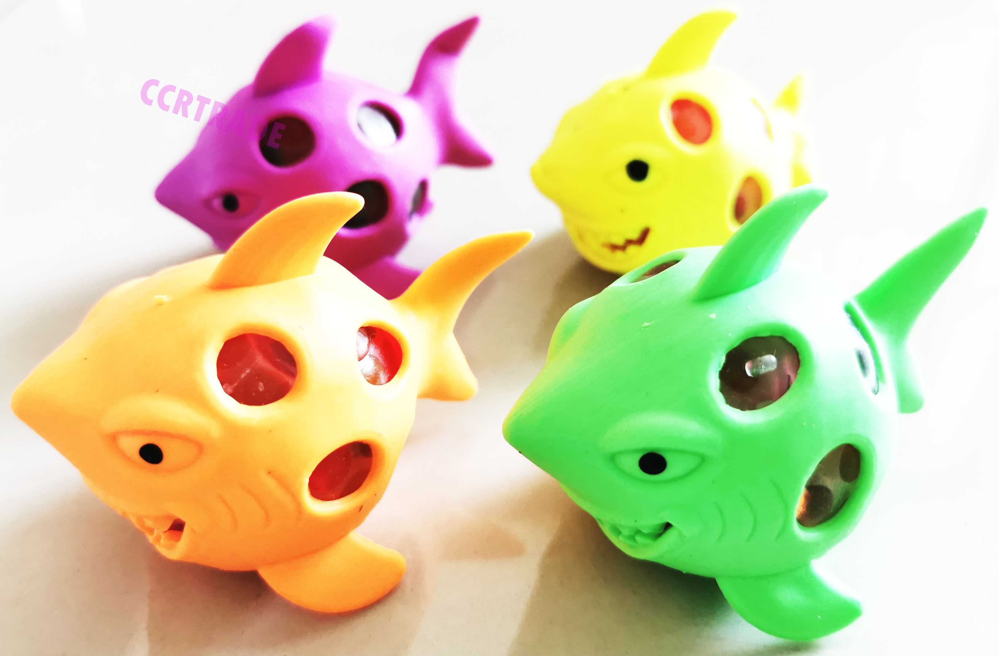 ฉลามบีบเจลสายรุ้งกล่อง 7.5 ซม.กล่อง