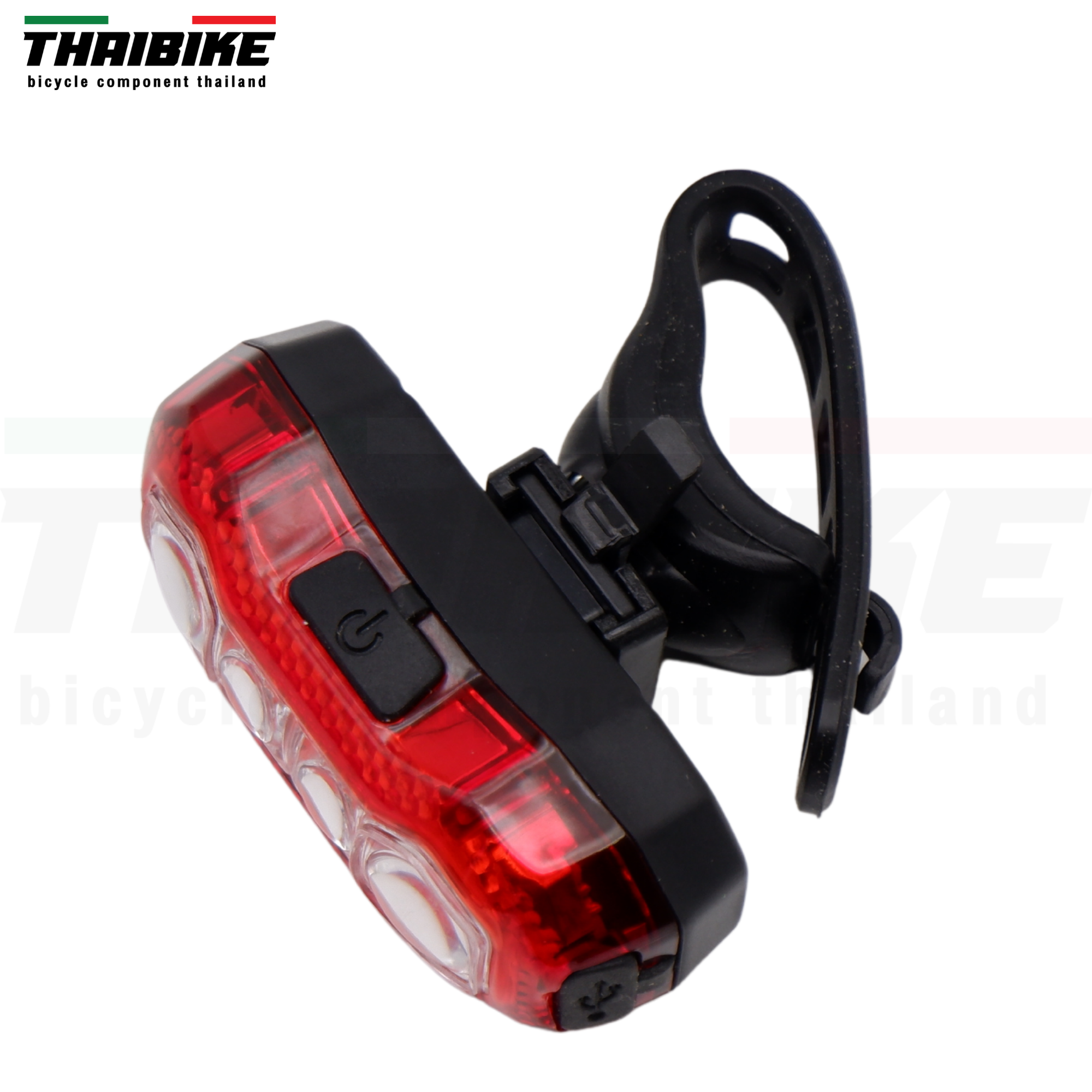 ไฟท้ายจักรยานแบบชาร์จ USB ยี่ห้อ HJ-037