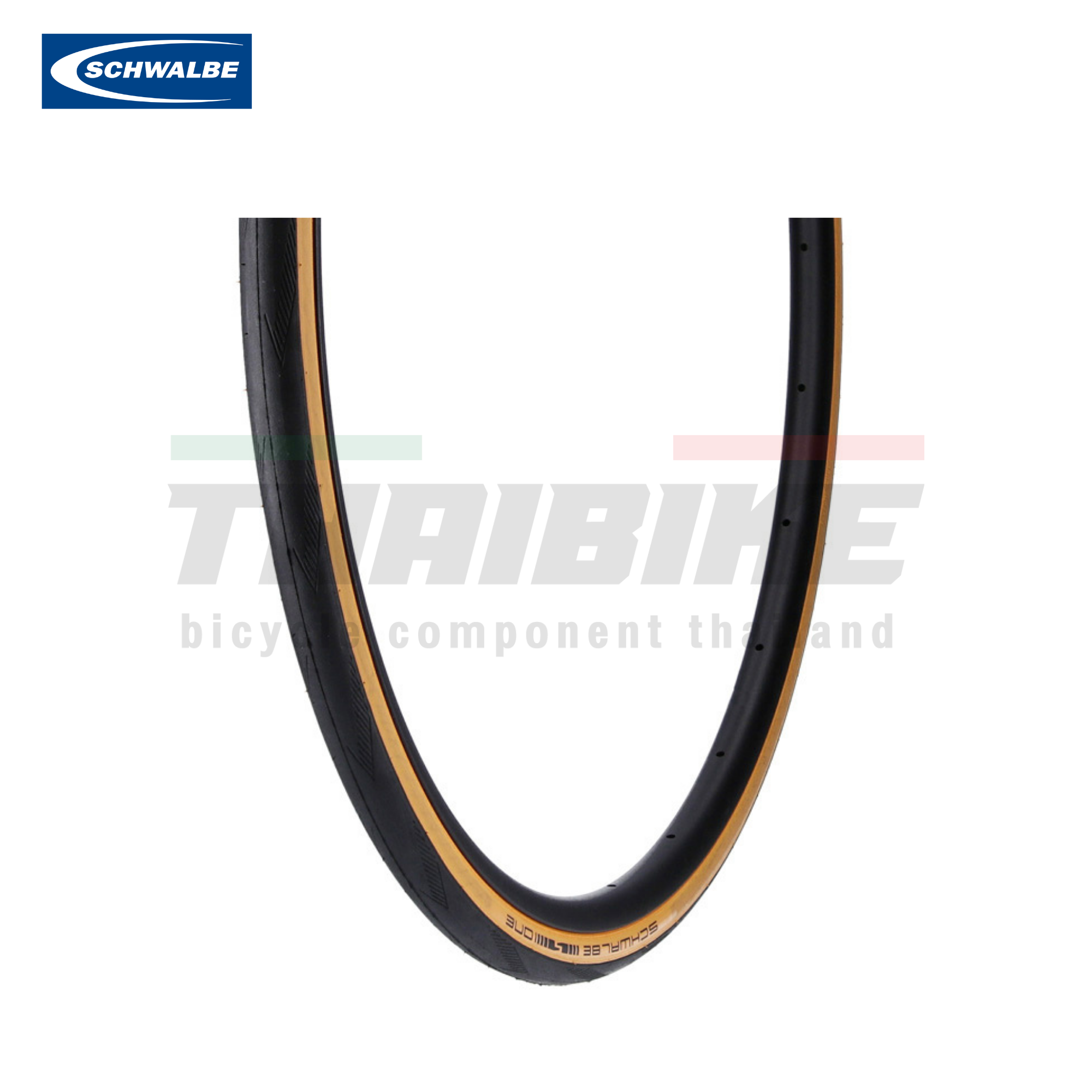 ยางนอกจักรยานเสือหมอบขอบพับ SCHWALBE ONE 700X25 ขอบแก้วสีคลาสสิค