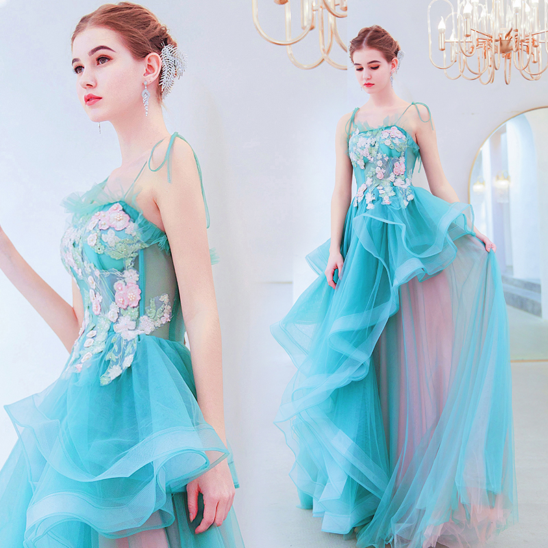 DL113 **พรีออเดอร์สีเขียวตุ่นตามรูปสุดท้ายค่ะ** ชุดออกงานสีเขียวตุ่น ชุดราตรี เดรสยาวออกงาน (Night party dresses) ชุดไปงานแต่งงานสวยๆ "ธีมสีเขียวตุ่น"