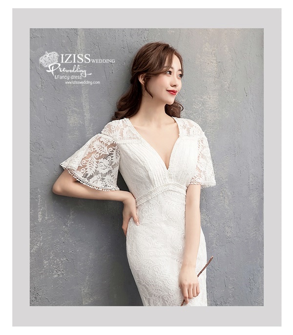 BR370 **พรีออเดอร์**ชุดแต่งงาน&ชุดเจ้าสาวแนวเรียบหรู สีขาวเกรดพรีเมี่ยม น่ารัก สวยโดดเด่นไม่ซ้ำใคร