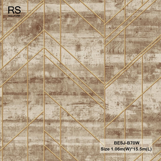 วอลเปเปอร์ลายไม้ประยุกต์ BESJ-B70W