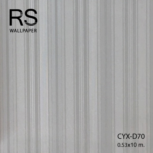 วอลเปเปอร์ลายทาง สีเทาเข้ม CYX-D70