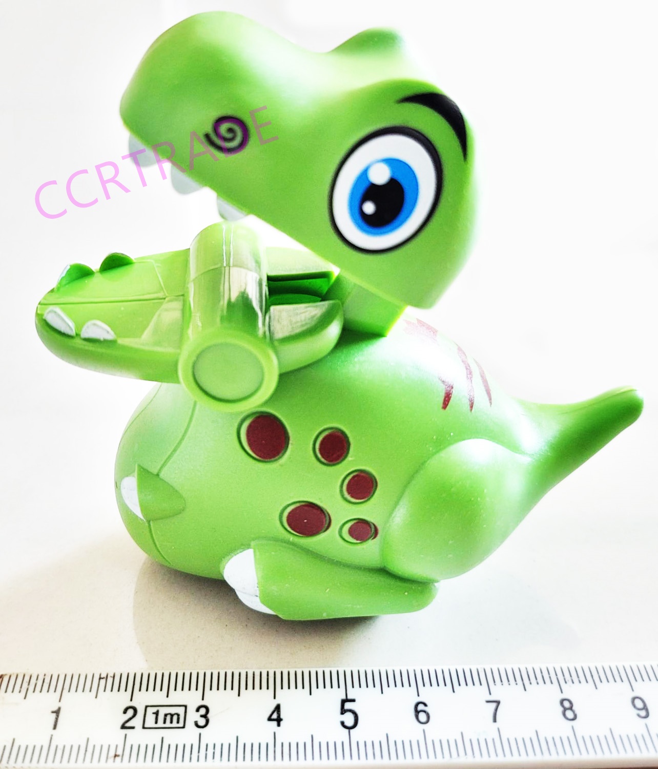 ไดโนเสาร์สีสดกดซิ่งกล่อง 8x8.5 ซม.(งานห้าง)