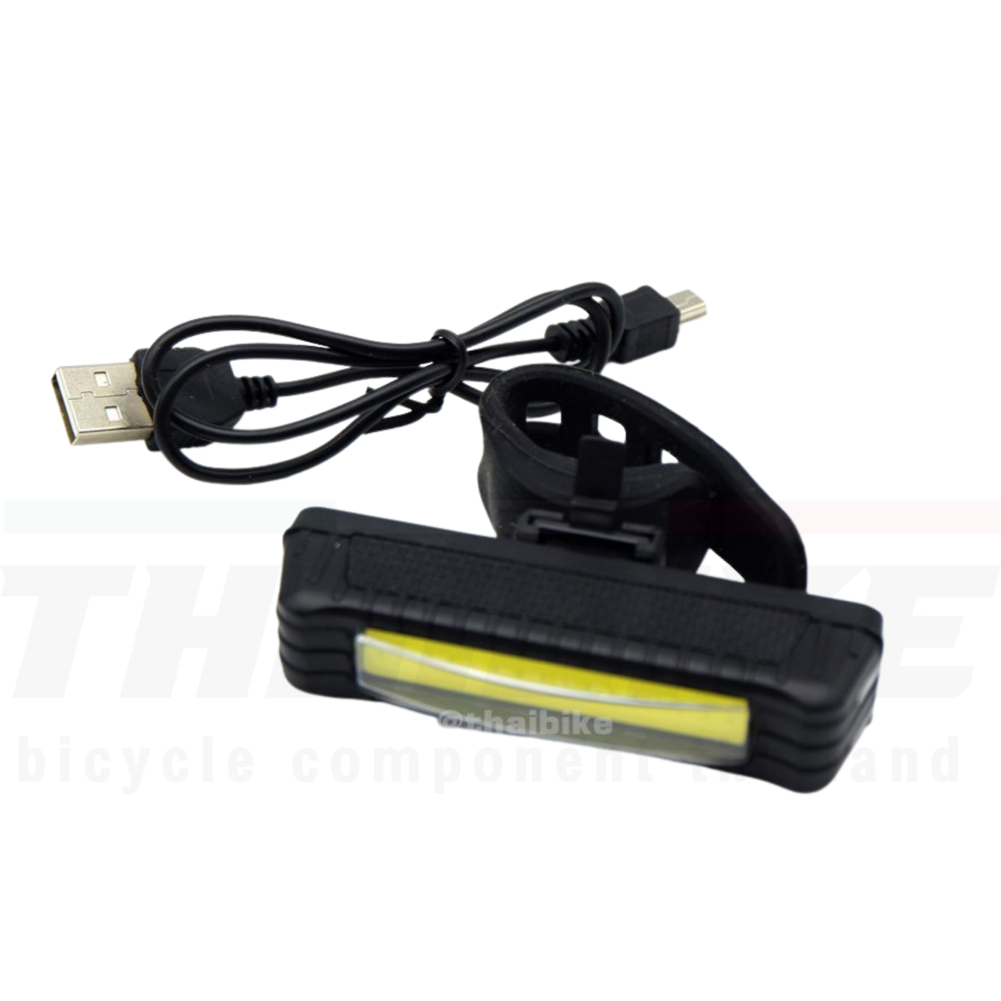 ไฟหน้า ไฟท้ายจักรยานแบบชาร์จ USB KEEPER FH-019 ไฟสีแดง ไฟสีขาว (แพค OPP)