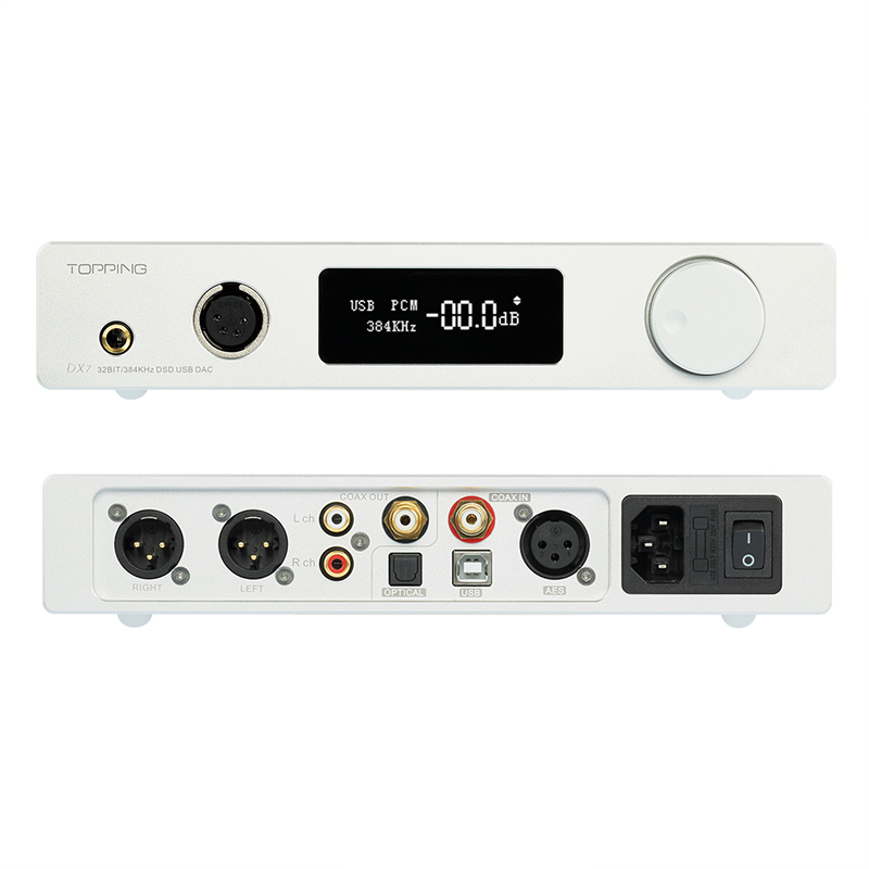 ขาย TOPPING DX7 DAC/AMP ตั้งโต๊ะชุดใหญ่ระดับ Hi-Res รองรับ DSD มาพร้อม Remote control