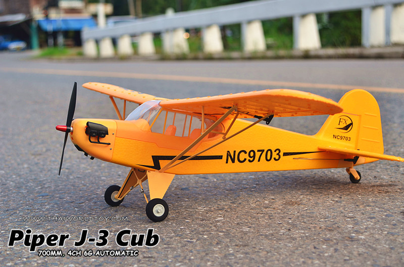 PIPER J-3 CUB Rc Scale 700MM. 4CH Brushless Motor