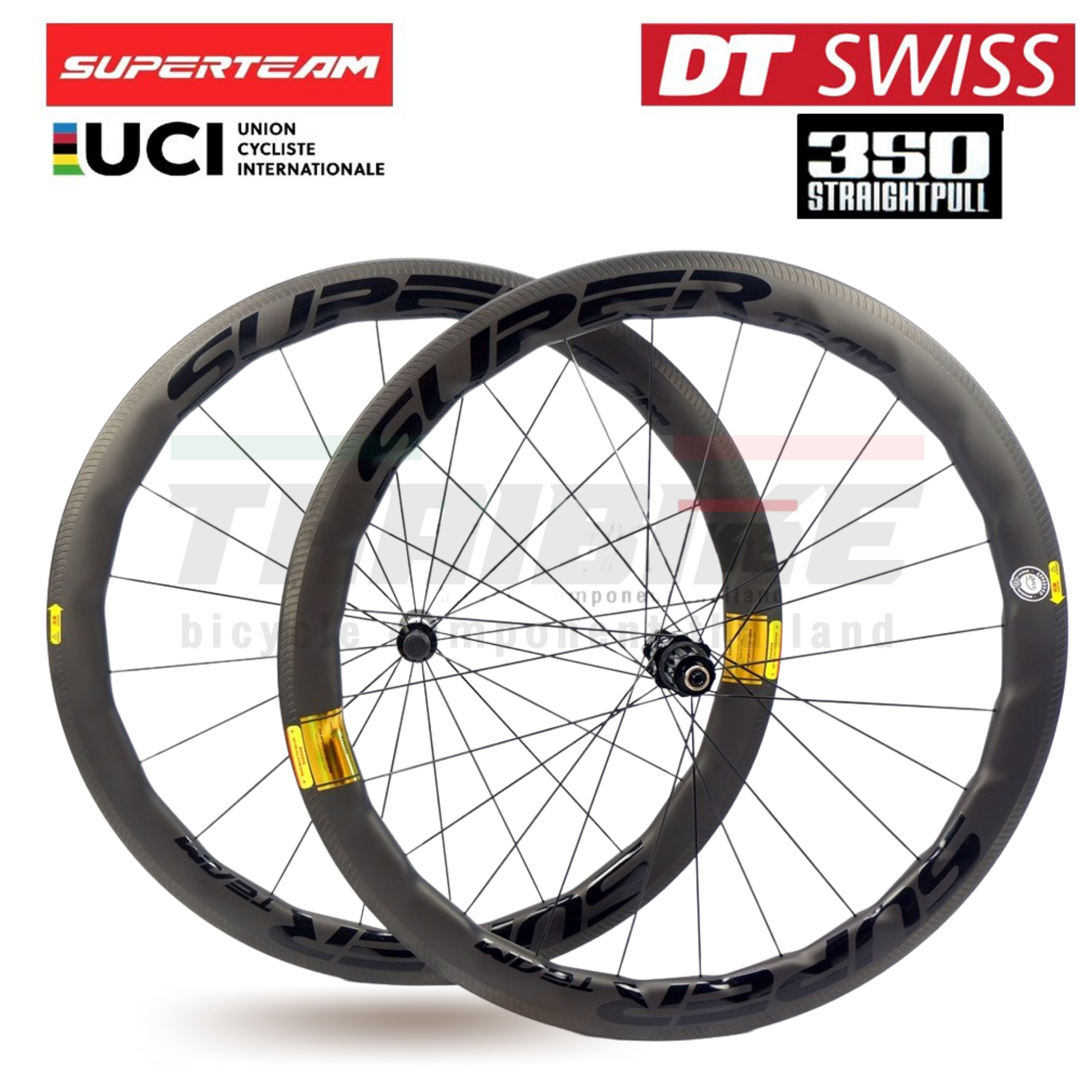 ล้อจักรยานเสือหมอบ คาร์บอน Superteam curvepro Dt350 ประกัน 3 ปี